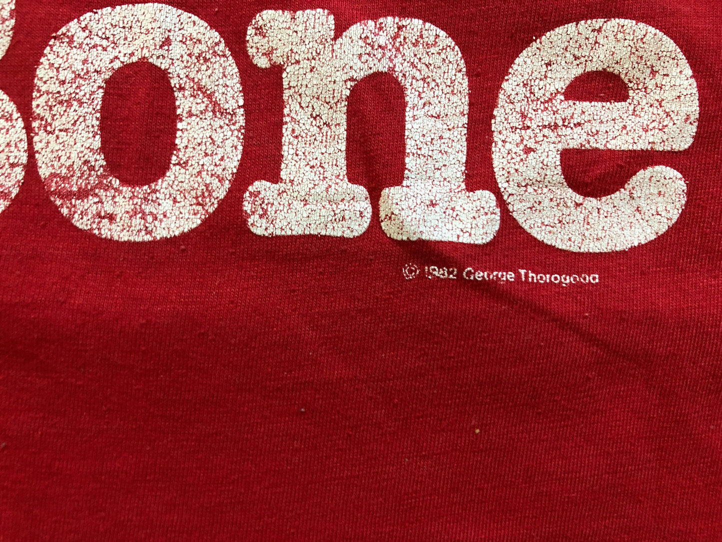 Vintage George Thorogood and the Destroyers Concert T-shirt | Bad to the Bone 1982 Concert Tour Memorabilia