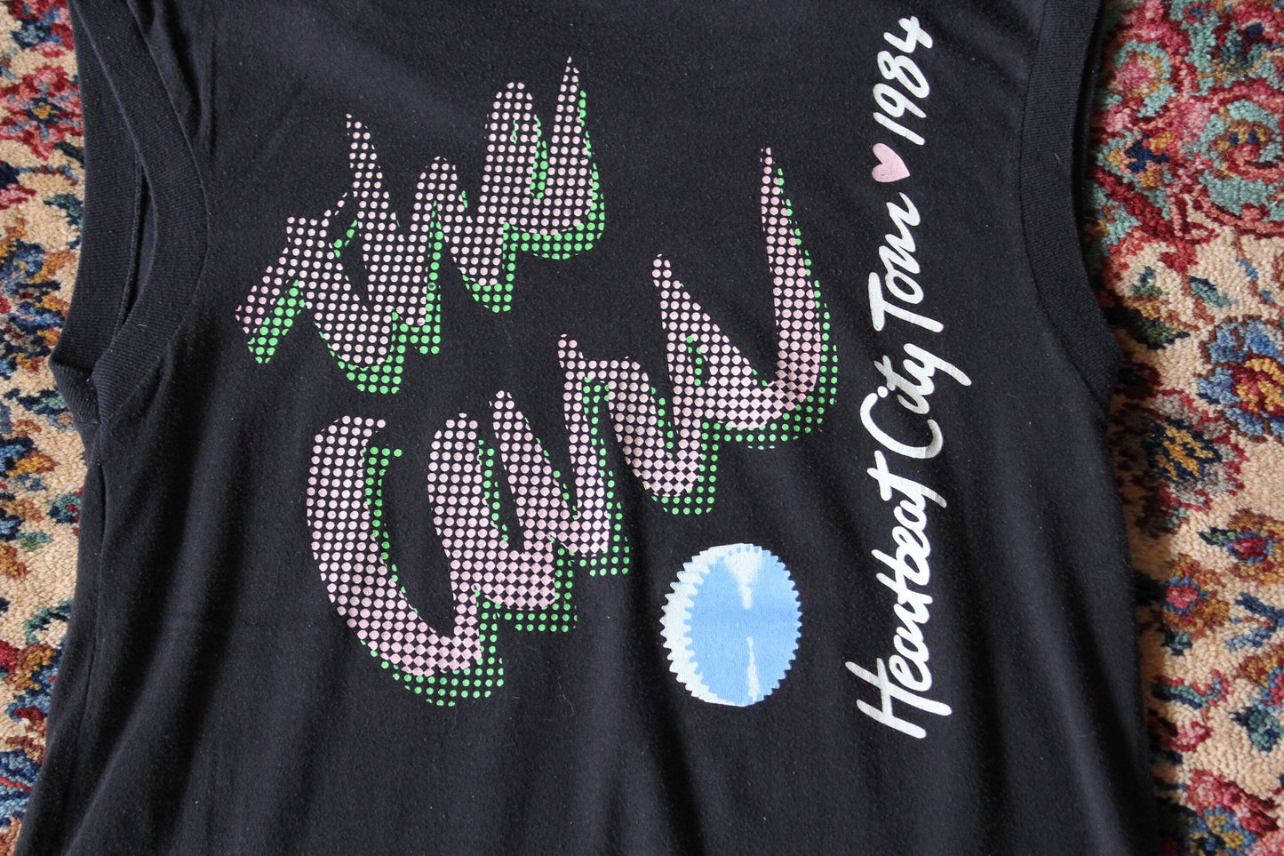 Cars Heartbeat City Tour 1984 Sleeveless T-Shirt | Tshirt | Vintage concert shirts | Vintage Cars T-Shirts | Ric Ocasek