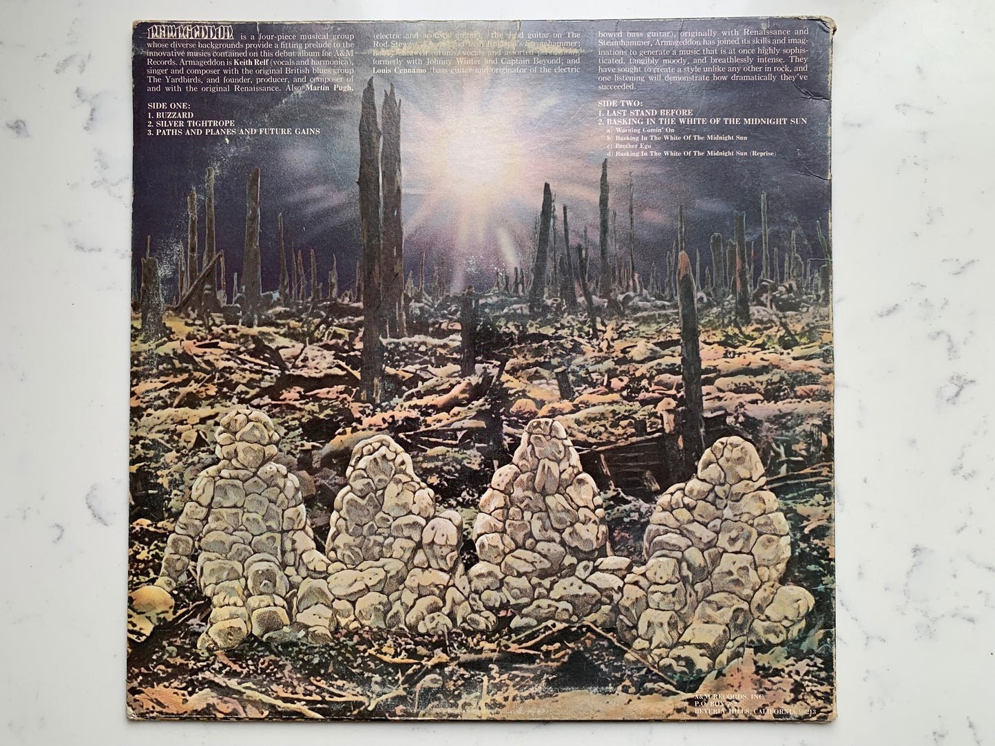 Armageddon Self Titled Armageddon 1975 Original Pressing, Terre Haute Hard Rock Records, A&M Records – SP-4513, Vintage Vinyl Records
