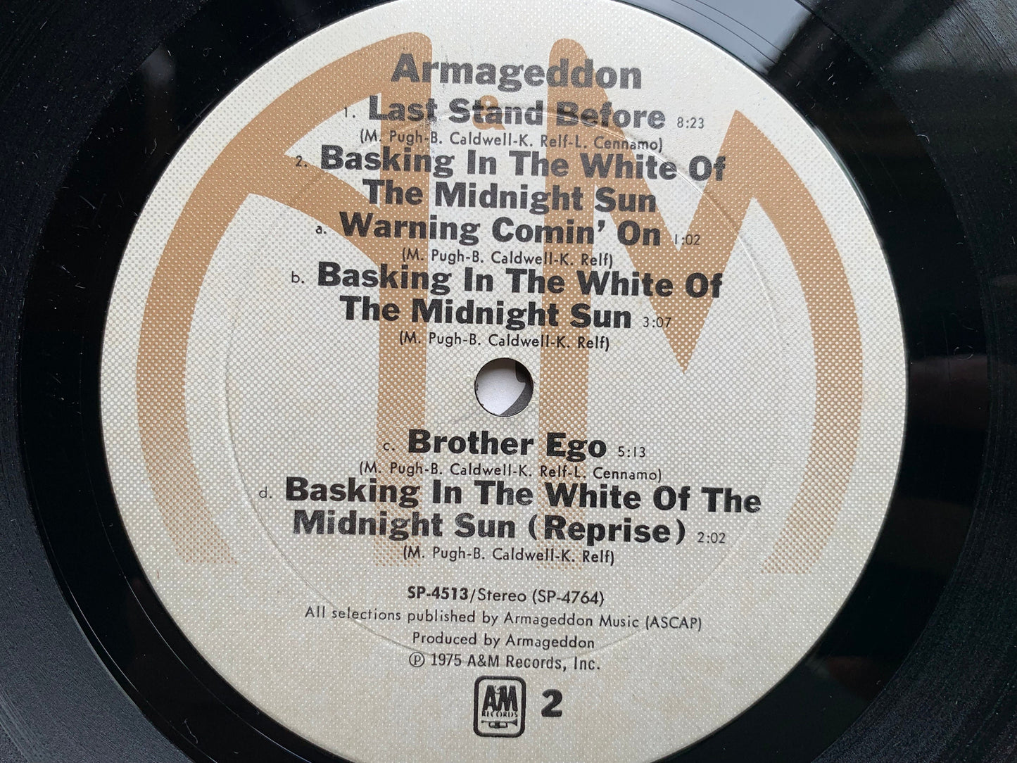 Armageddon Self Titled Armageddon 1975 Original Pressing, Terre Haute Hard Rock Records, A&M Records – SP-4513, Vintage Vinyl Records