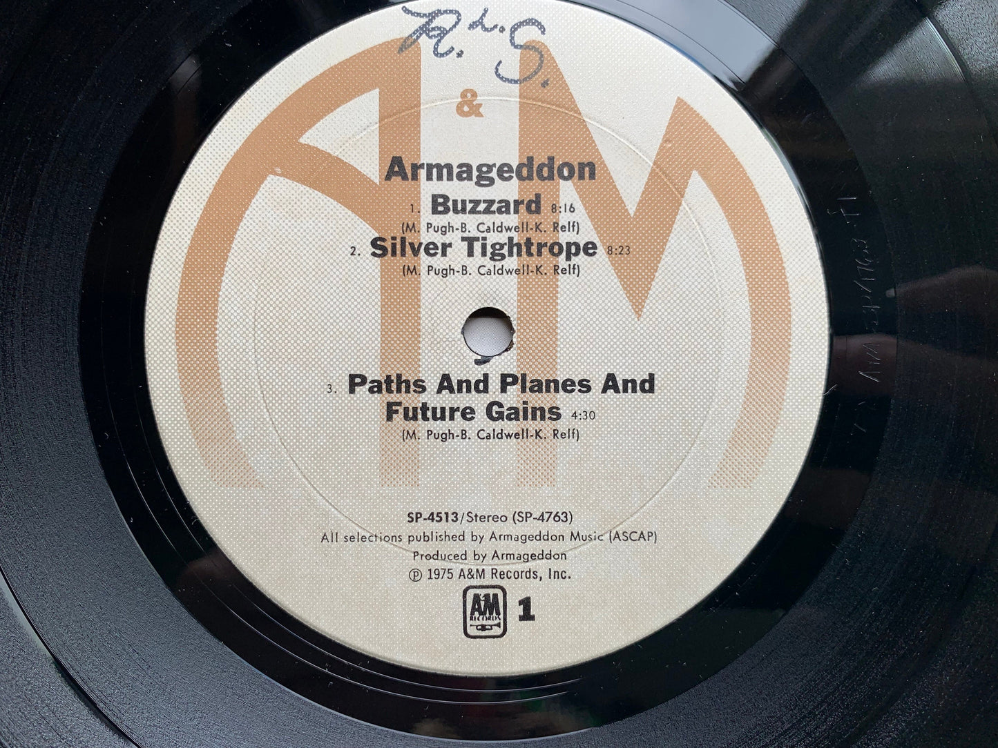 Armageddon Self Titled Armageddon 1975 Original Pressing, Terre Haute Hard Rock Records, A&M Records – SP-4513, Vintage Vinyl Records