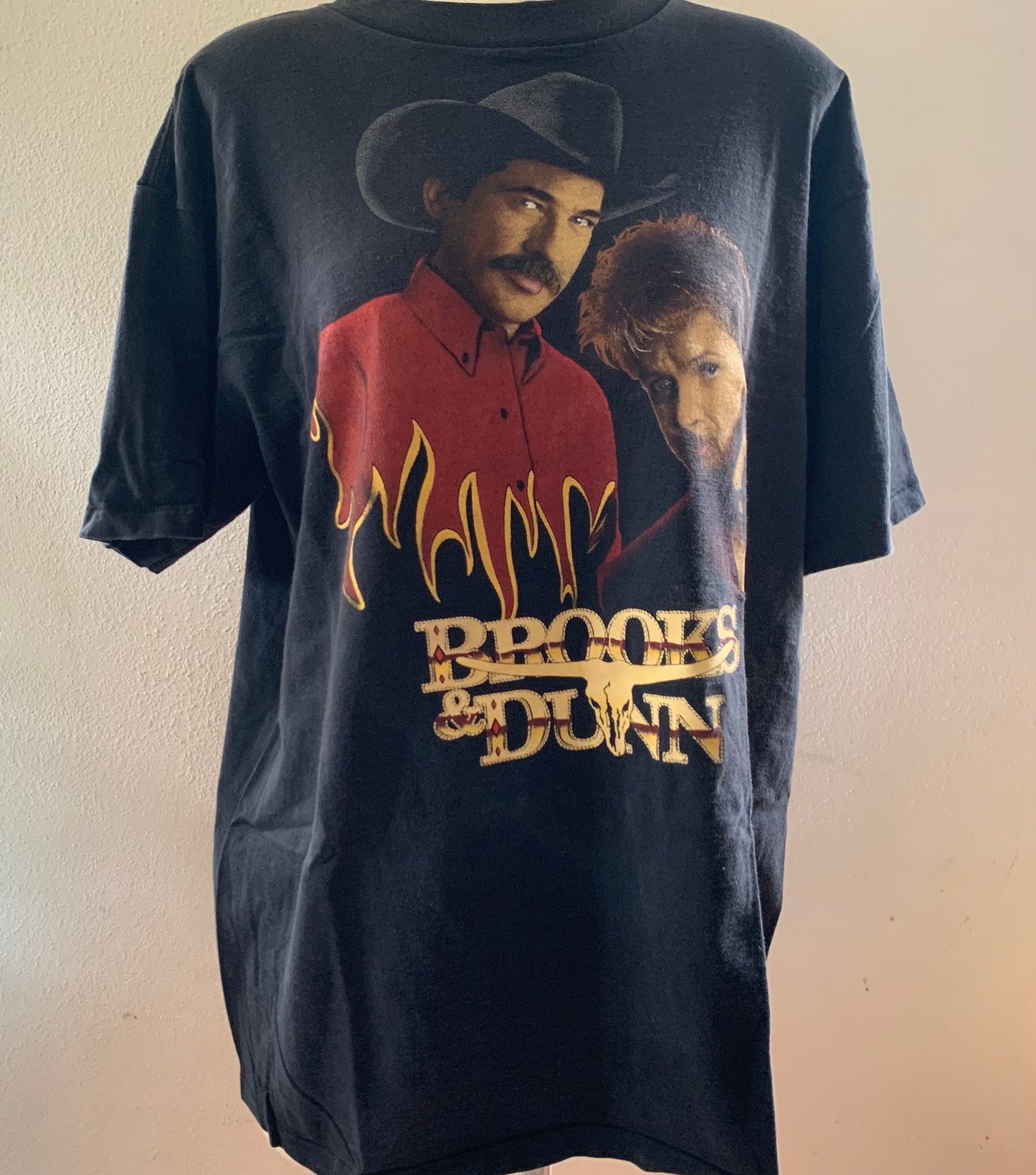 Brooks and Dunn Stampede Tour 1993 Vintage Concert T-shirt, Souvenir Delta Cotton, 100% Cotton, Made in USA Size XL