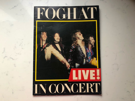 Foghat Live in Concert Vintage Concert Program 1980 Foghat World Tour