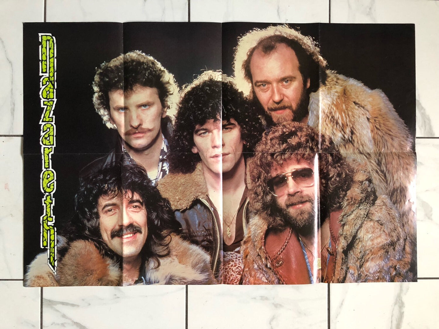 Nazareth 1979 No Mean City Tour Concert Program Poster