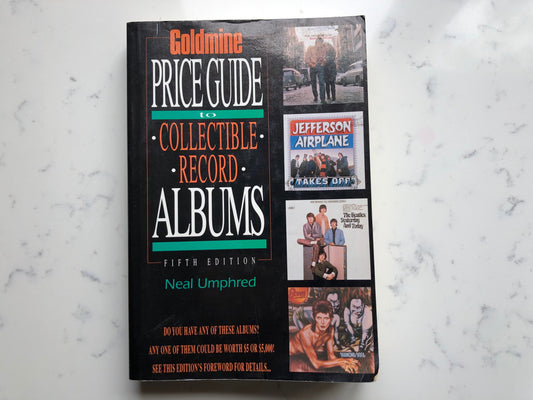 Goldmine Price Guide to Collectible Record Albums | Neal Umphred 5th Edition | 1996 Vintage Vinyl Price Guide | Vintage Record Guides