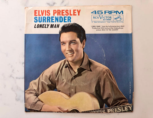 Elvis Presley with the Jordanaires • Surrender • Lonely Man • Wild In The Country Soundtrack • RCA 47-7850 • Records • Elvis 7” Singles
