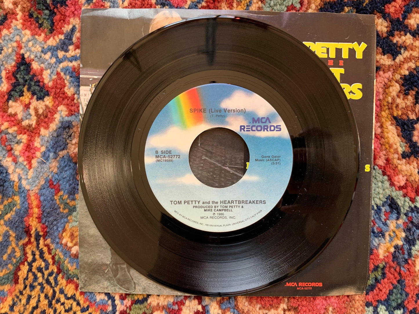 Tom Petty and the Heartbreakers with Stevie Nicks Needles And Pins (Live!), Spike MCA52772 Records 1986 Vintage Vinyl Records 80's Tom Petty