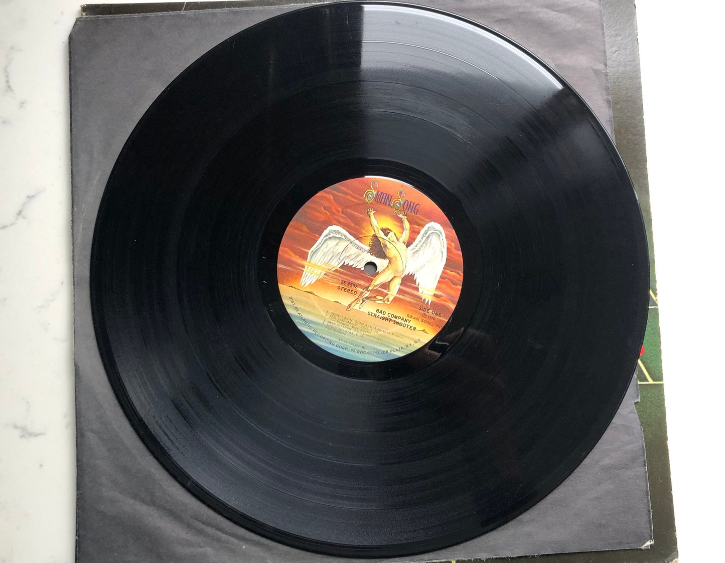 Bad Company Straight Shooter Swan Song SS8502, Vintage Vinyl Record, 1975 Original PRC Pressing Arena Rock Record