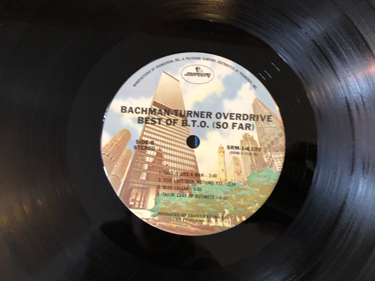 Bachman Turner Overdrive Record Set of Three Albums: Best Of B.T.O. (So Far), Overdrive II, Head On, All Original Pressings from the 1970's