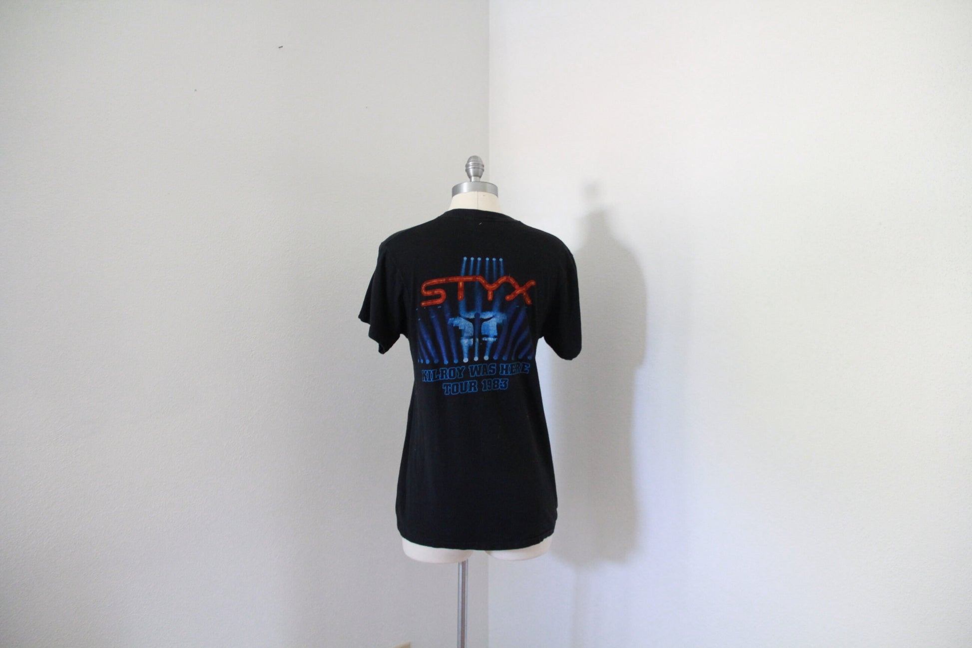 Styx, Kilroy Was Here, Concert Tshirt, 1983 Tour T-Shirt, Vintage Concert Tees, Size Large, 1980's Styx Souvenir
