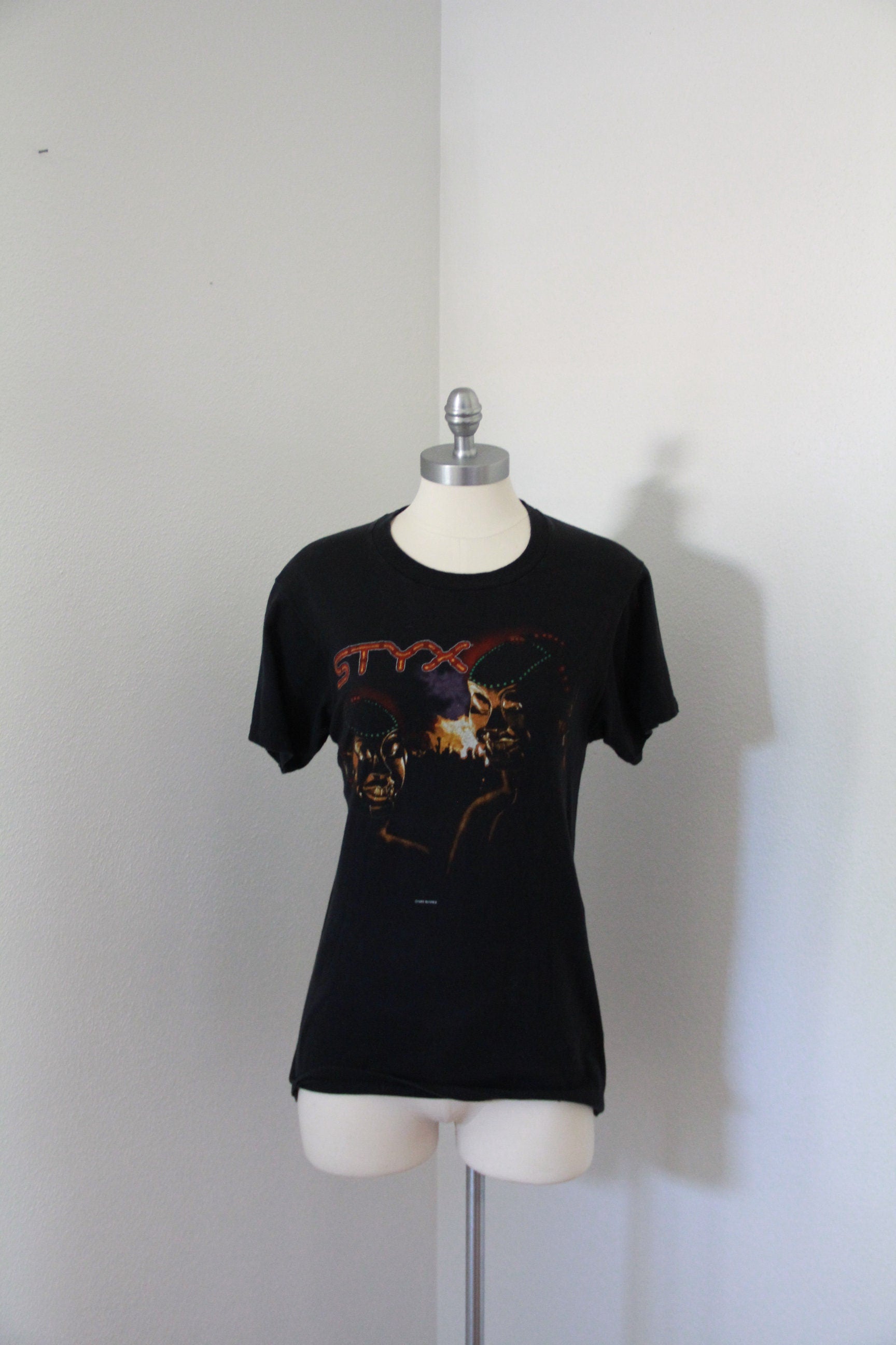 Styx, Kilroy Was Here, Concert Tshirt, 1983 Tour T-Shirt, Vintage Concert Tees, Size Large, 1980's Styx Souvenir