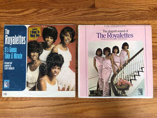 The Royalettes, The Elegant Sound of The Royalettes by Teddy Randazzo and It's Gonna Take A Miracle Record Bundle 1965 and 1966 Original