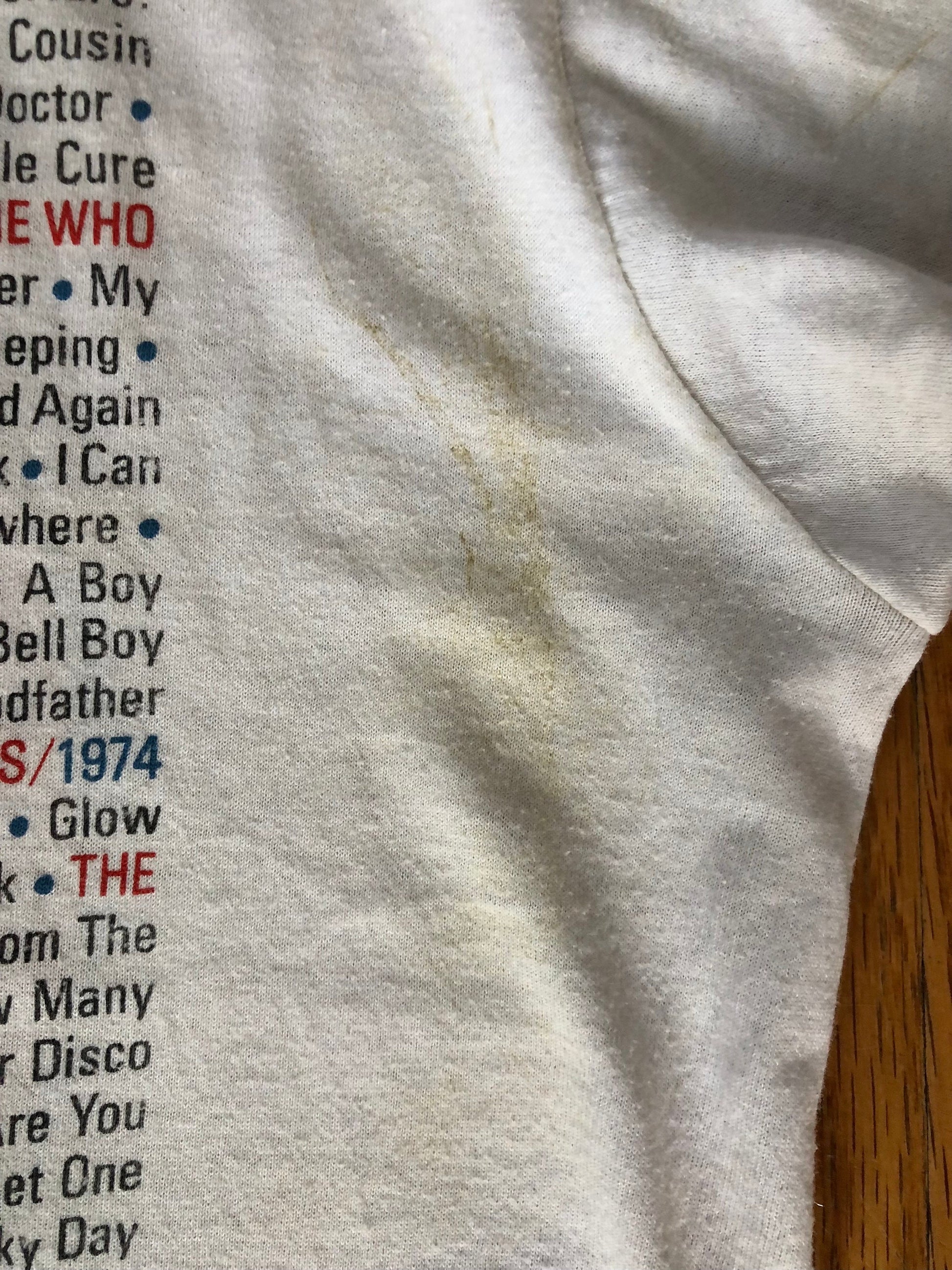 The Who • The Kids Alright 25th Anniversary Tour • Original 1989 Vintage Concert T-shirt Large• Pete Townshend • Roger Daltrey • Keith Moon