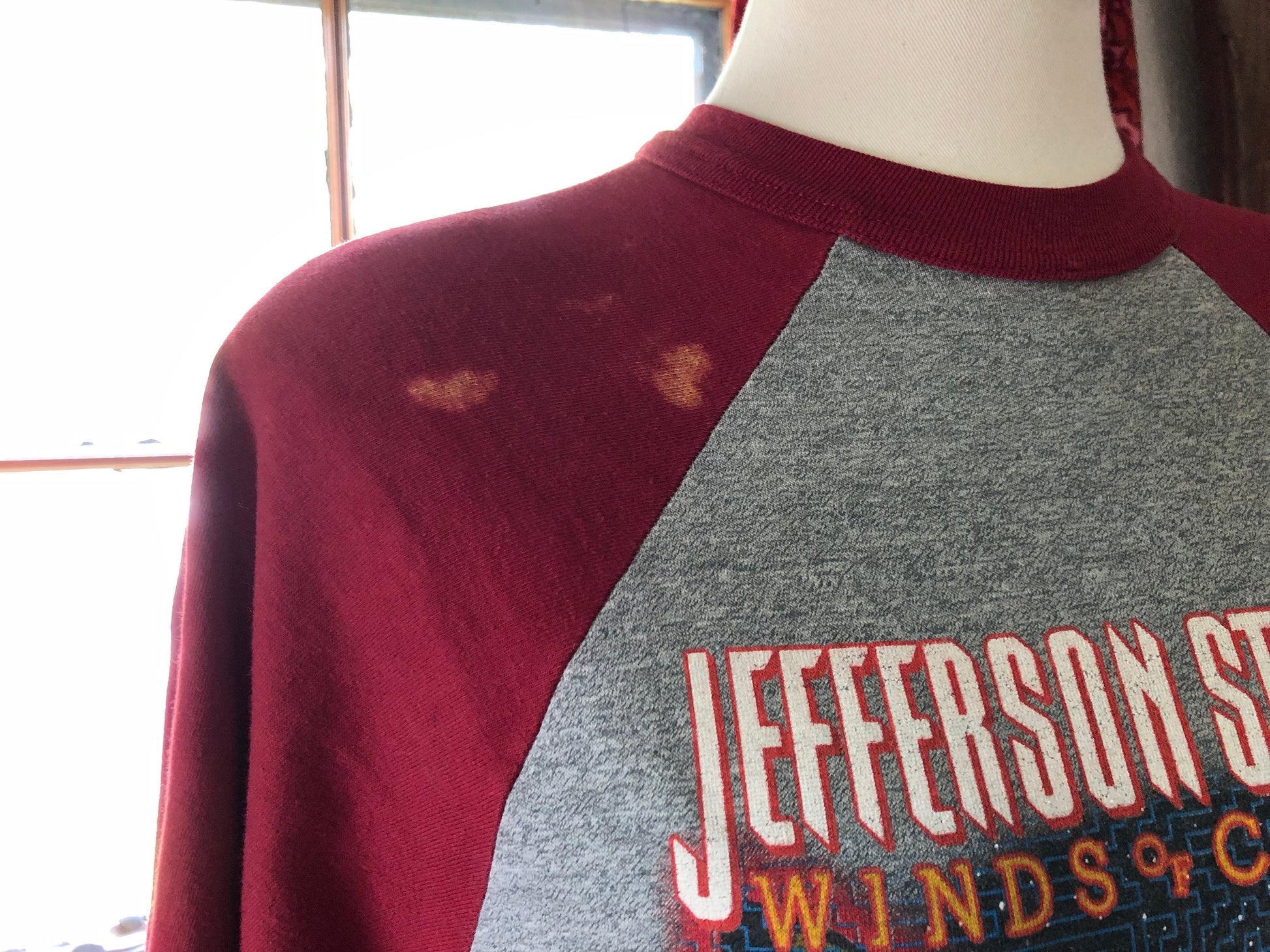 1982 Vintage Jefferson Starship • Winds of Change • Concert Tee Shirt • Authentic • Rare Jefferson Statship Raglan • Single Stitch Band Tees