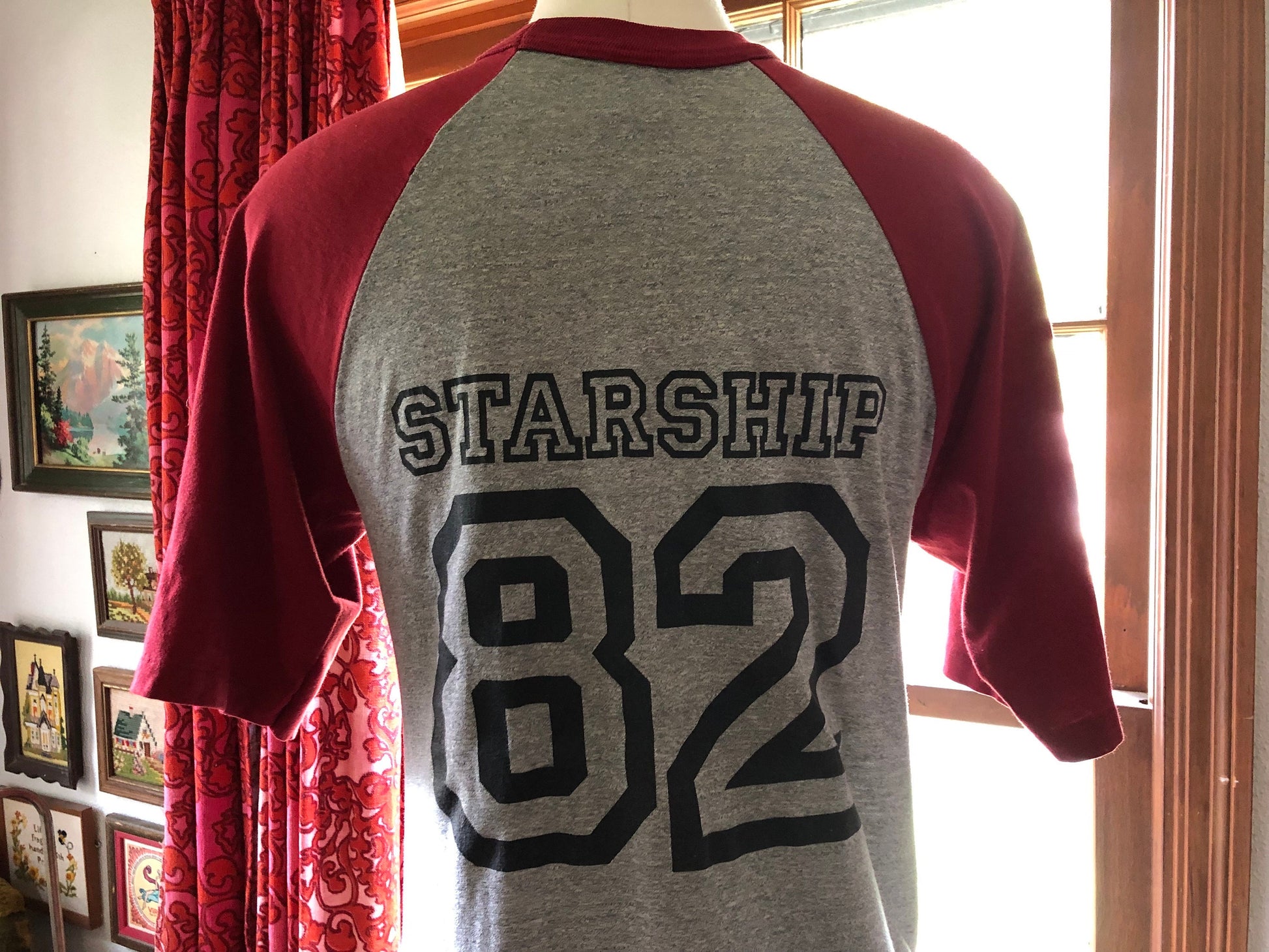 1982 Vintage Jefferson Starship • Winds of Change • Concert Tee Shirt • Authentic • Rare Jefferson Statship Raglan • Single Stitch Band Tees