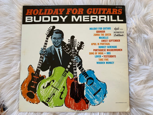Holiday for Guitars Buddy Merrill AC 5016MLP 1965, Space Age, Easy Listening, Zorba the Greek