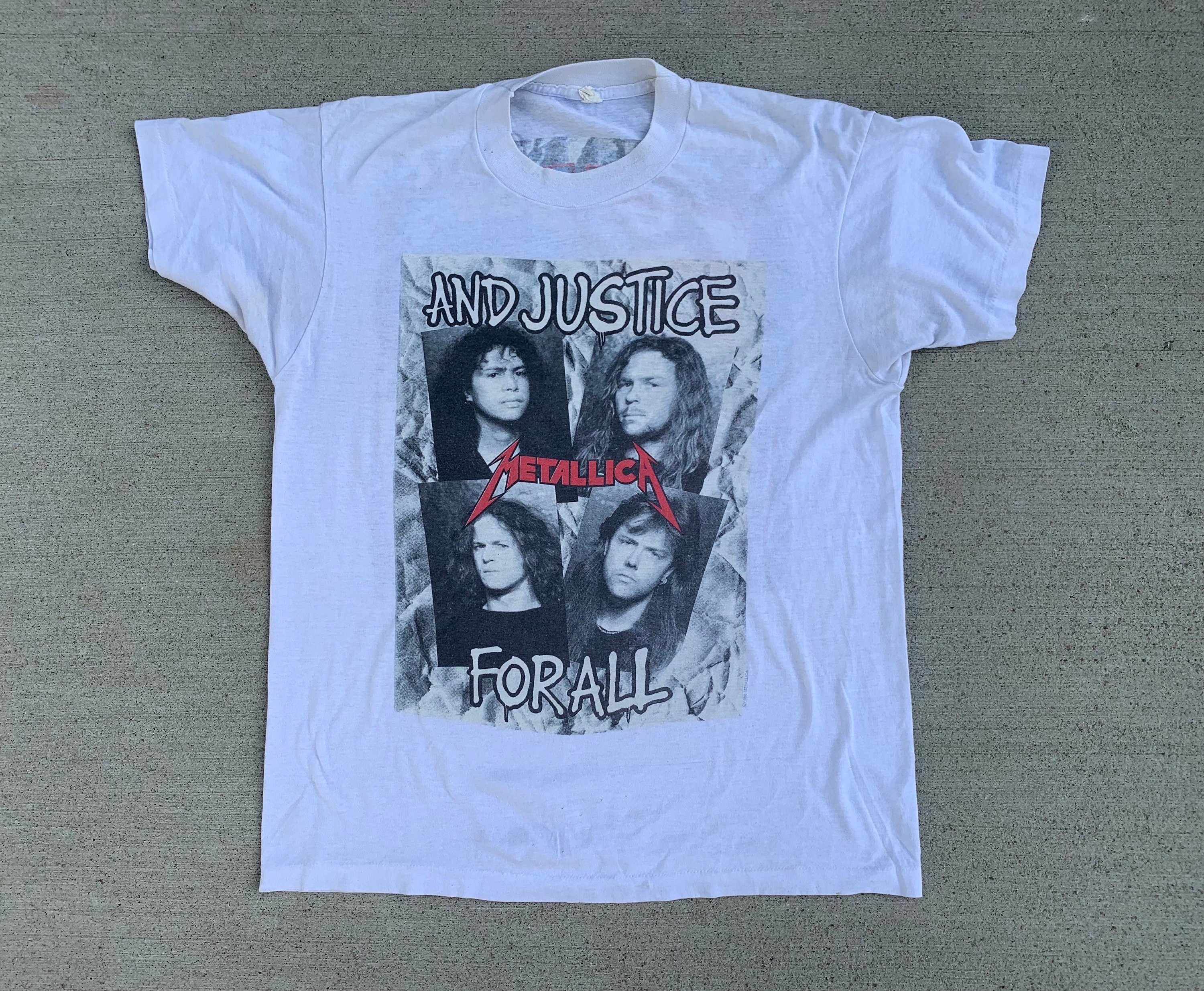 1988 Metallica And Justice for All Tour T-shirt, vintage METALLICA