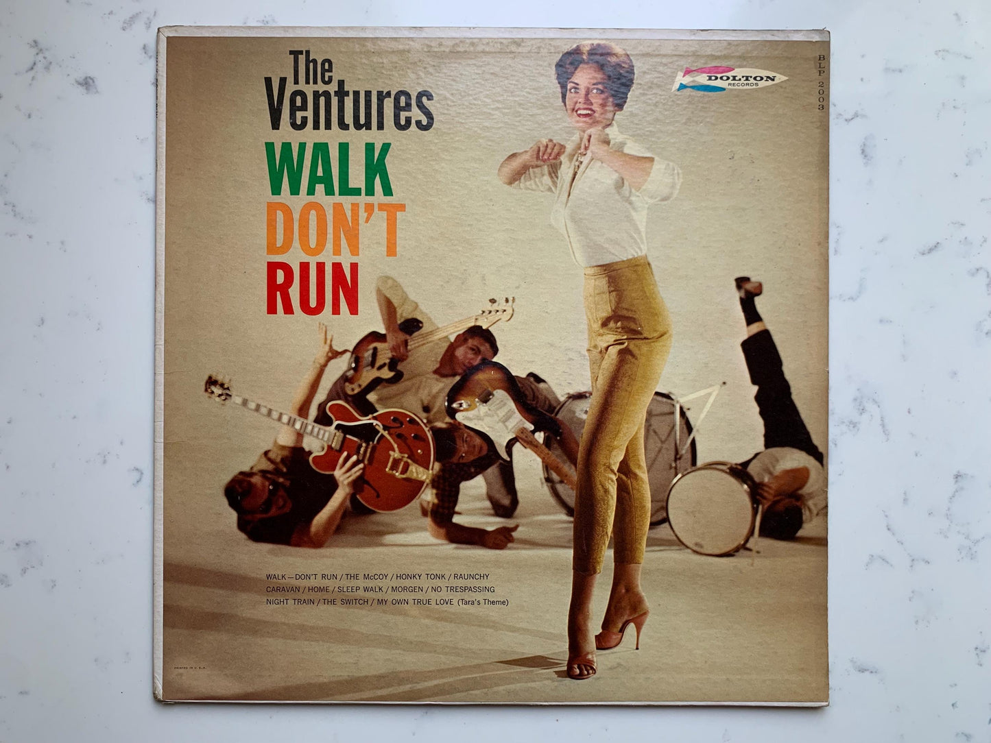 The Ventures Walk Don't Run Original 1965 Mono Dolton Records BLP 2003 Vinyl Record Vintage, 1960's Surf, Rockabilly