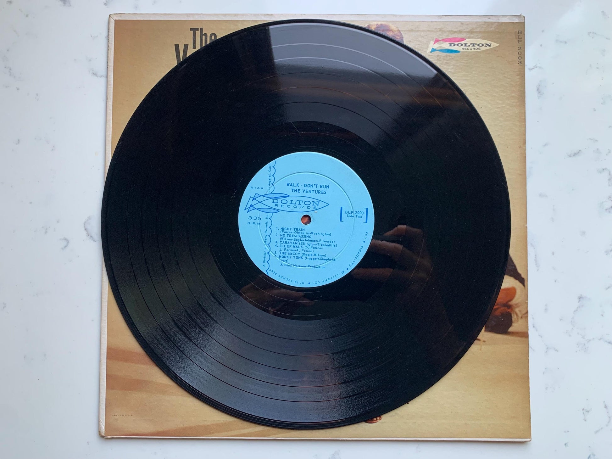 The Ventures Walk Don't Run Original 1965 Mono Dolton Records BLP 2003 Vinyl Record Vintage, 1960's Surf, Rockabilly