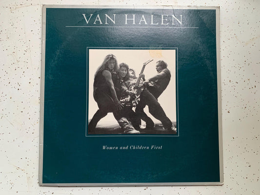 Van Halen, Women and Children First HS 3415 1980s Rock, Hair Band, David Lee Roth Rock Records, Vintage Vinyl Record
