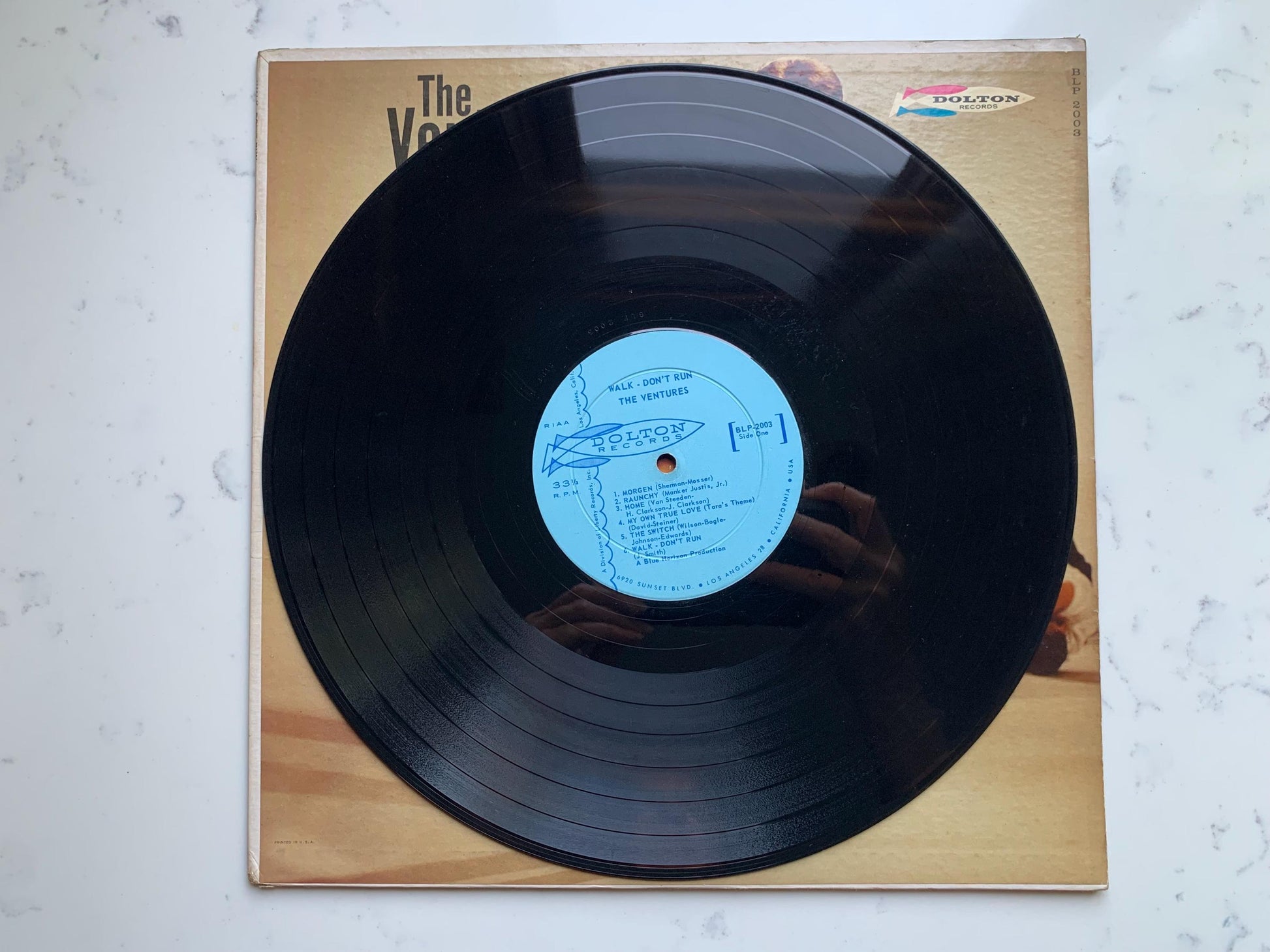 The Ventures Walk Don't Run Original 1965 Mono Dolton Records BLP 2003 Vinyl Record Vintage, 1960's Surf, Rockabilly