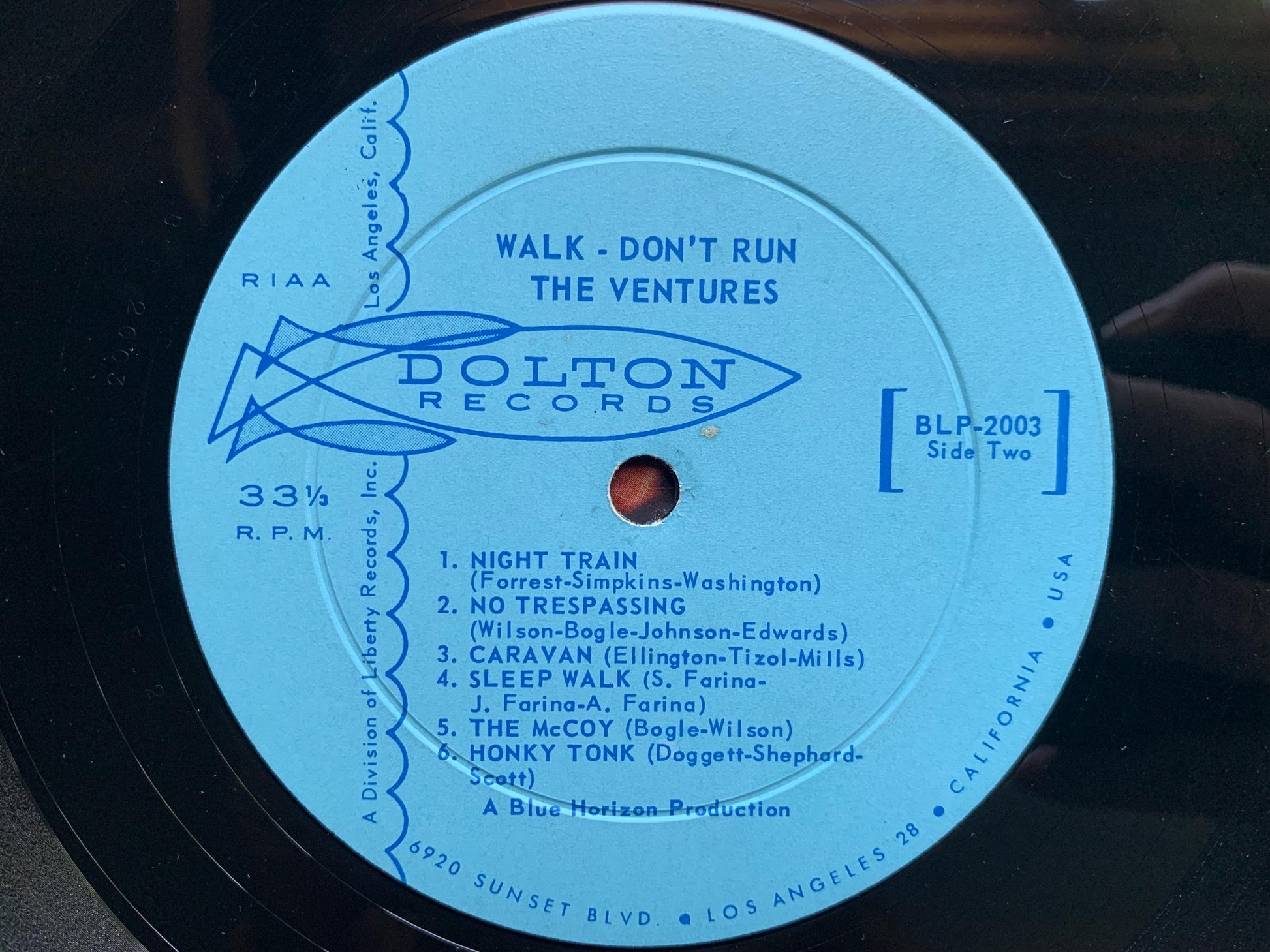 The Ventures Walk Don't Run Original 1965 Mono Dolton Records BLP 2003 Vinyl Record Vintage, 1960's Surf, Rockabilly