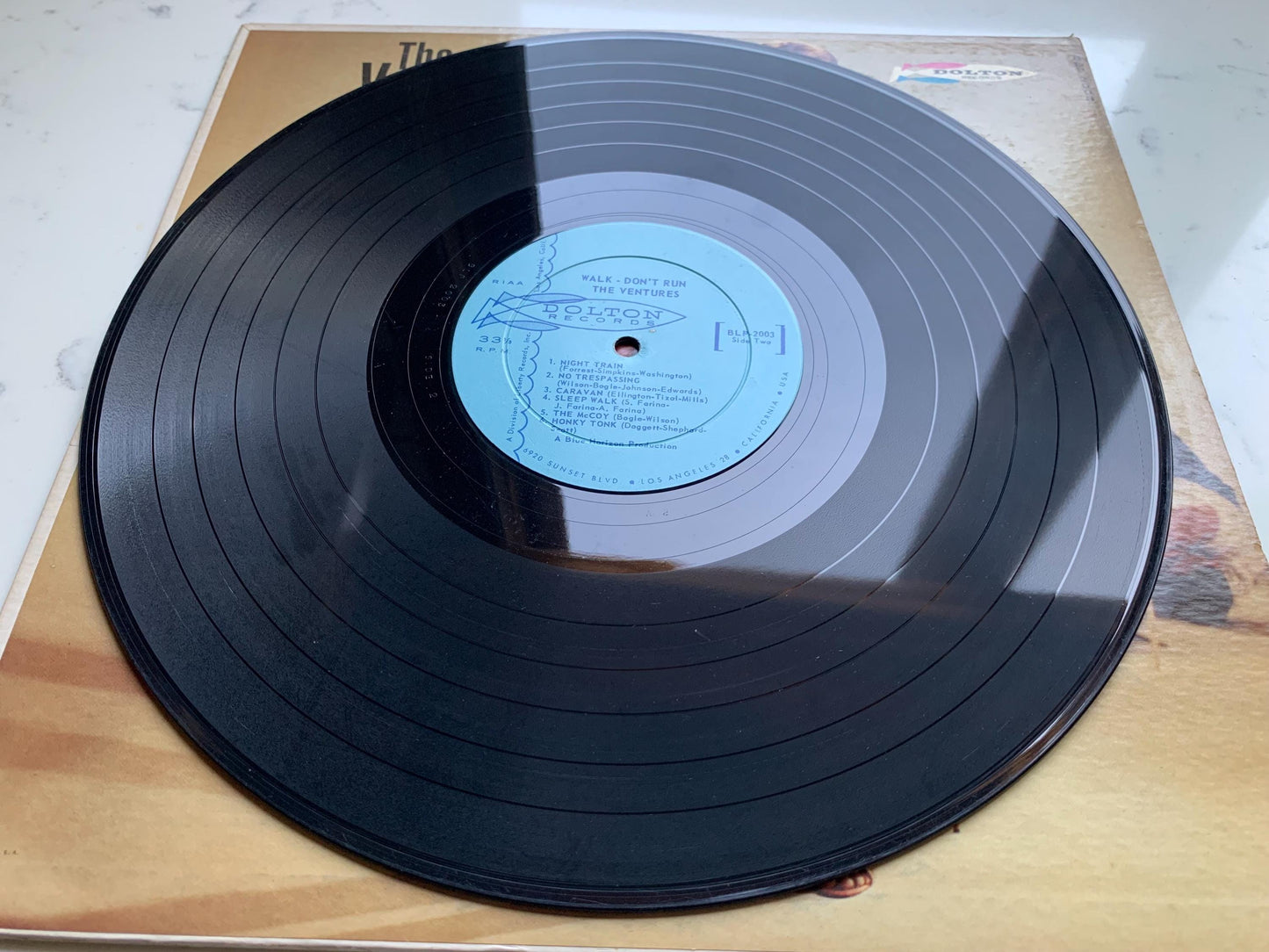 The Ventures Walk Don't Run Original 1965 Mono Dolton Records BLP 2003 Vinyl Record Vintage, 1960's Surf, Rockabilly