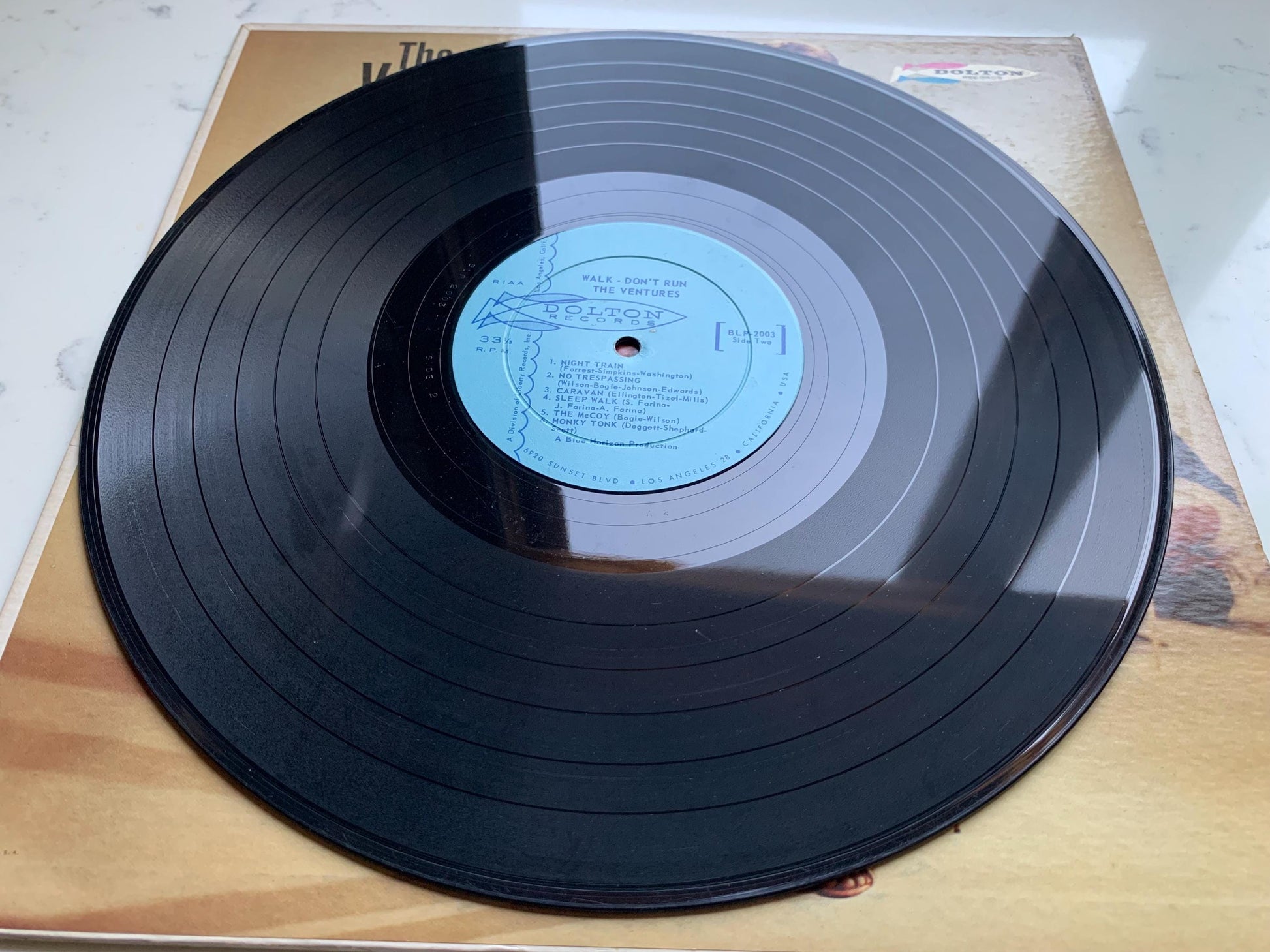 The Ventures Walk Don't Run Original 1965 Mono Dolton Records BLP 2003 Vinyl Record Vintage, 1960's Surf, Rockabilly
