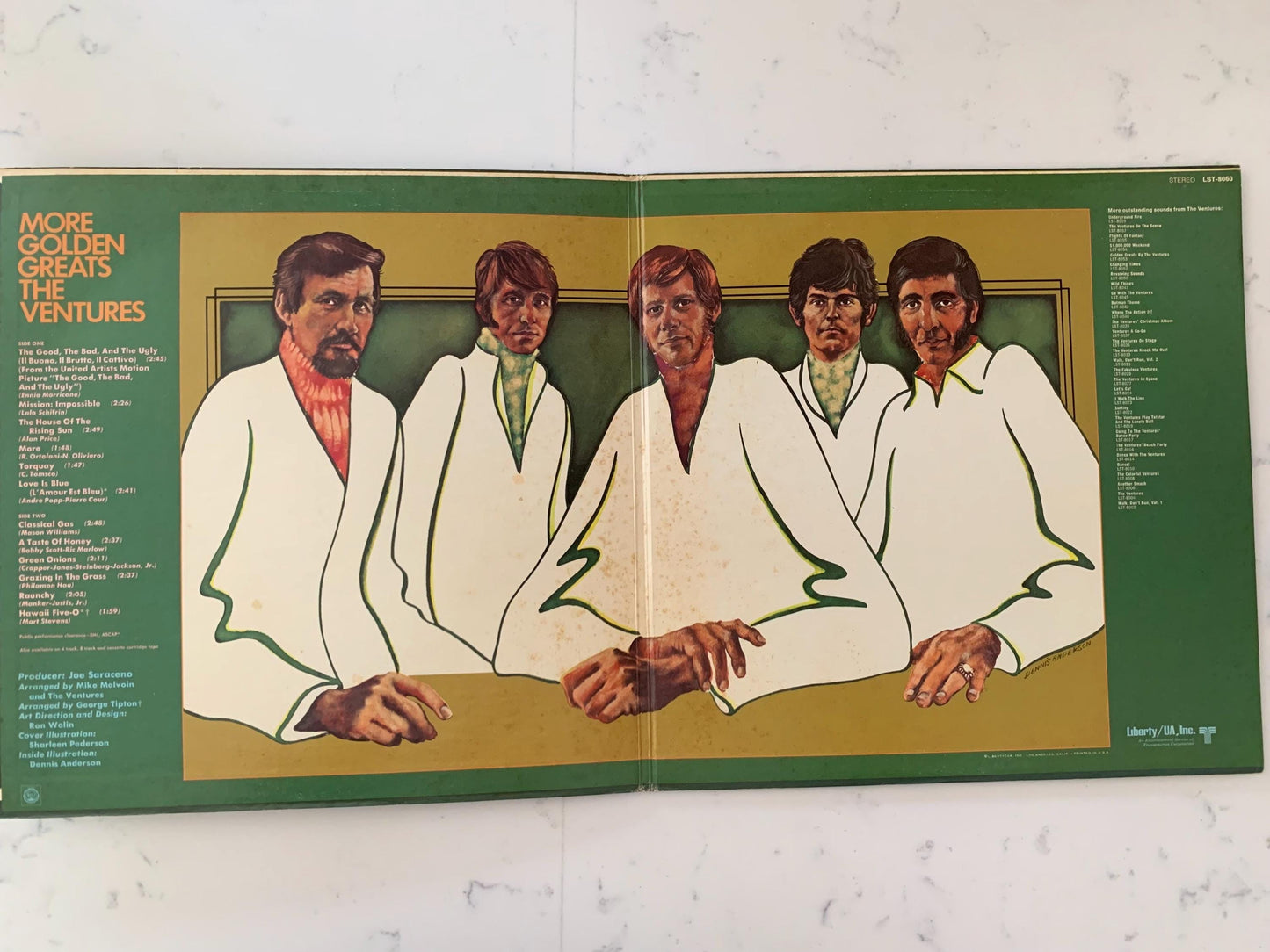 The Ventures More Golden Greats Liberty LST-8060 Original 1970, Gatefold Vinyl Record Vintage, 1970's Surf, Rockabilly