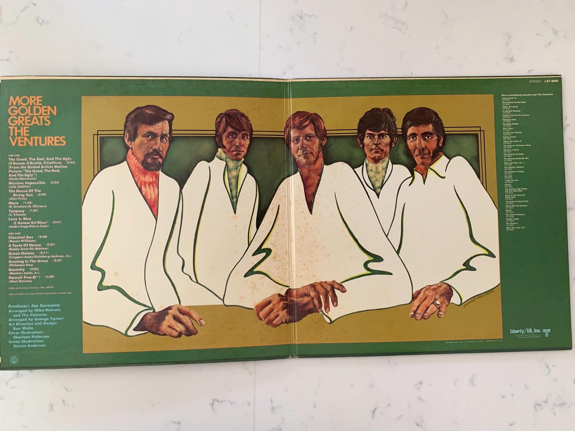 The Ventures More Golden Greats Liberty LST-8060 Original 1970, Gatefold Vinyl Record Vintage, 1970's Surf, Rockabilly