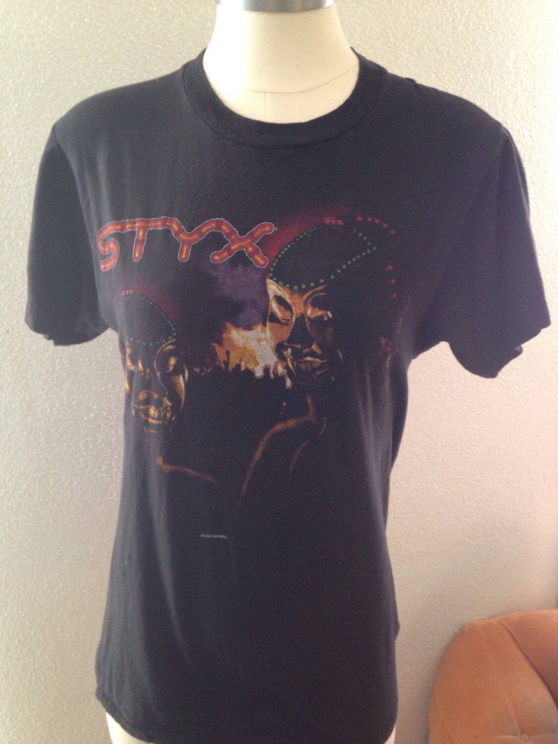 Styx, Kilroy Was Here, Concert Tshirt, 1983 Tour T-Shirt, Vintage Concert Tees, Size Large, 1980's Styx Souvenir