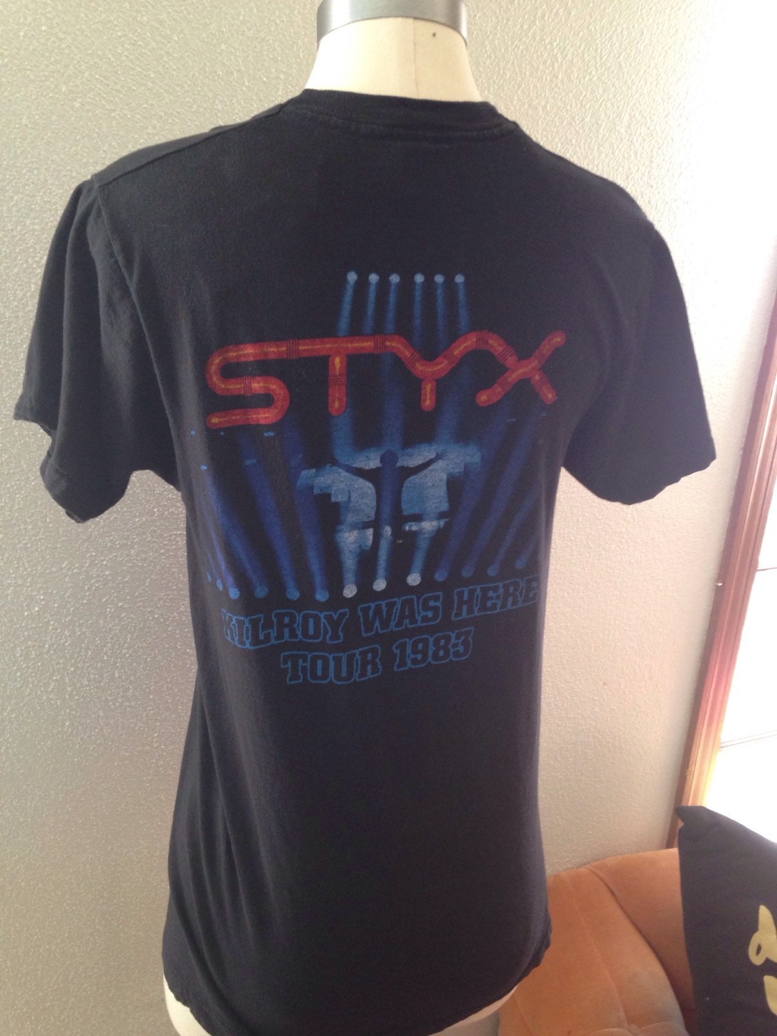 Styx, Kilroy Was Here, Concert Tshirt, 1983 Tour T-Shirt, Vintage Concert Tees, Size Large, 1980's Styx Souvenir