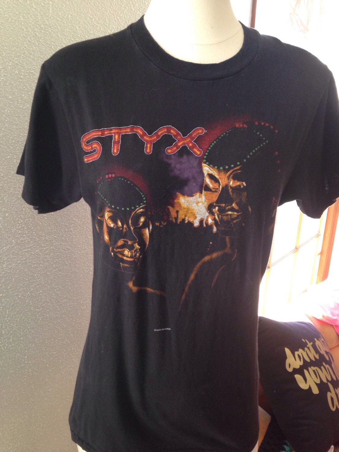 Styx, Kilroy Was Here, Concert Tshirt, 1983 Tour T-Shirt, Vintage Concert Tees, Size Large, 1980's Styx Souvenir