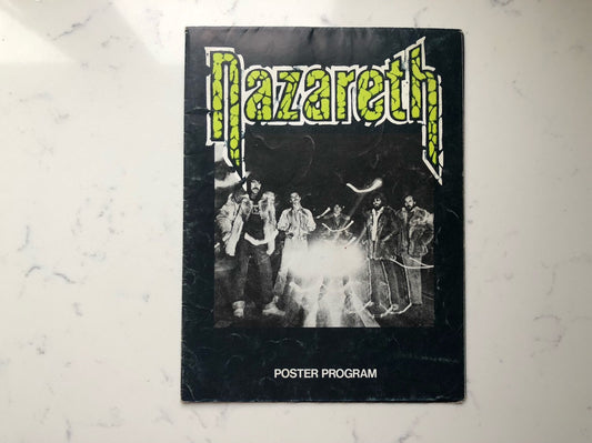 Nazareth 1979 No Mean City Tour Concert Program Poster