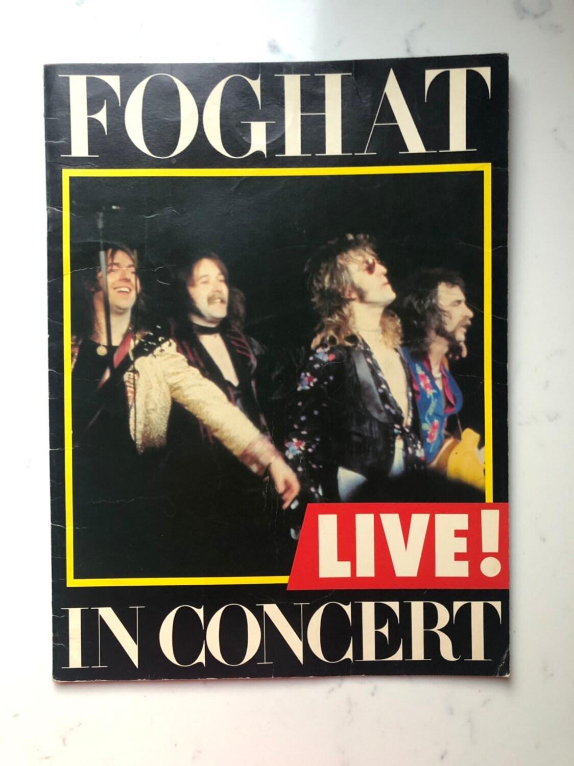 Old Concert Program Foghat Live in Concert Vintage Concert Program 1980 Foghat World Tour ...
