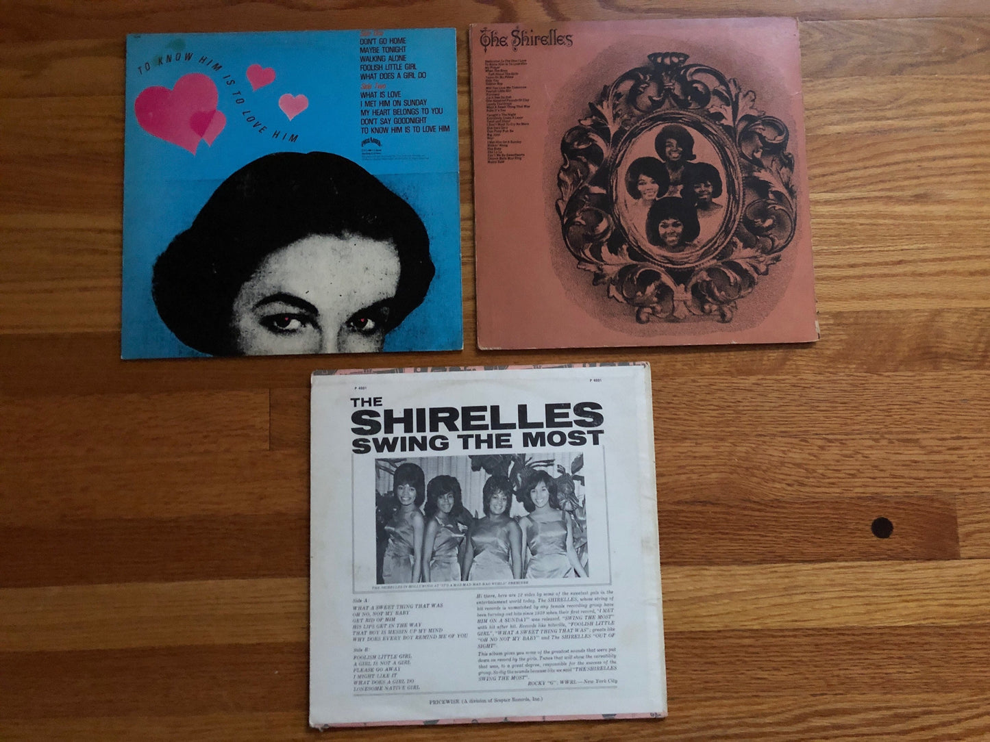 The Shirelles Record Bundle | To Know Him is to Love Him | Picc-A-Dilly PIC-3318 | Remember When SPS 2-599S | Swing The Most  Pricewise 4001
