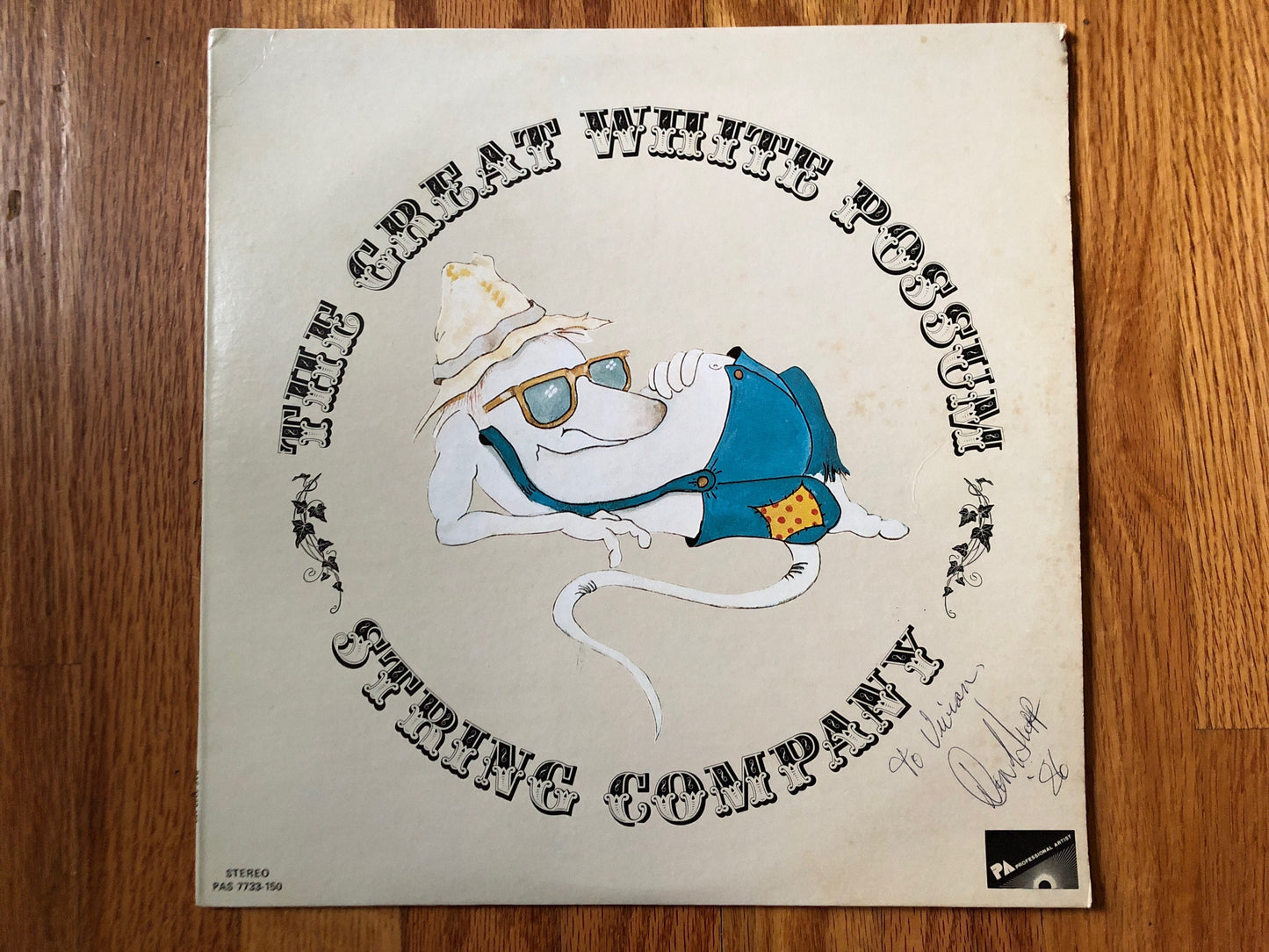 The Great White Possum String Company |  Professional Artist Records PAS 7733-1501977 | Vinyl Records  | Vintage records |  Kansas City Art