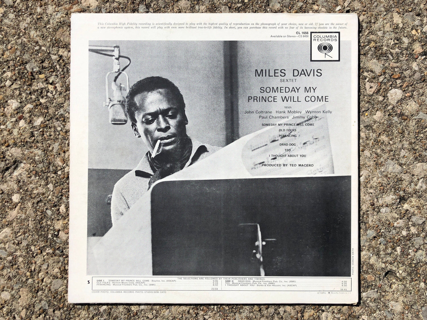 Miles Davis |  Someday My Prince Will Come | 6 Eye | Columbia CL 1656 | Vintage Vinyl | 1960's Miles Davis Records | Jazz Records