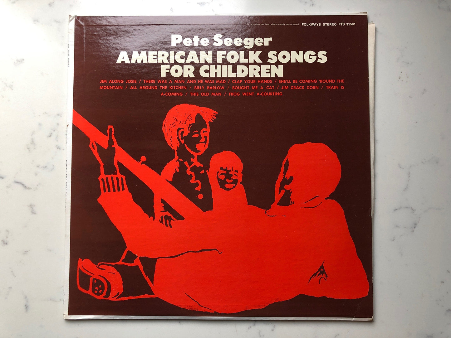 Pete Seeger | American Folk Songs For Children | 1968 Folk World Country | Vintage Vinyl Records | Folkways FTS 31501