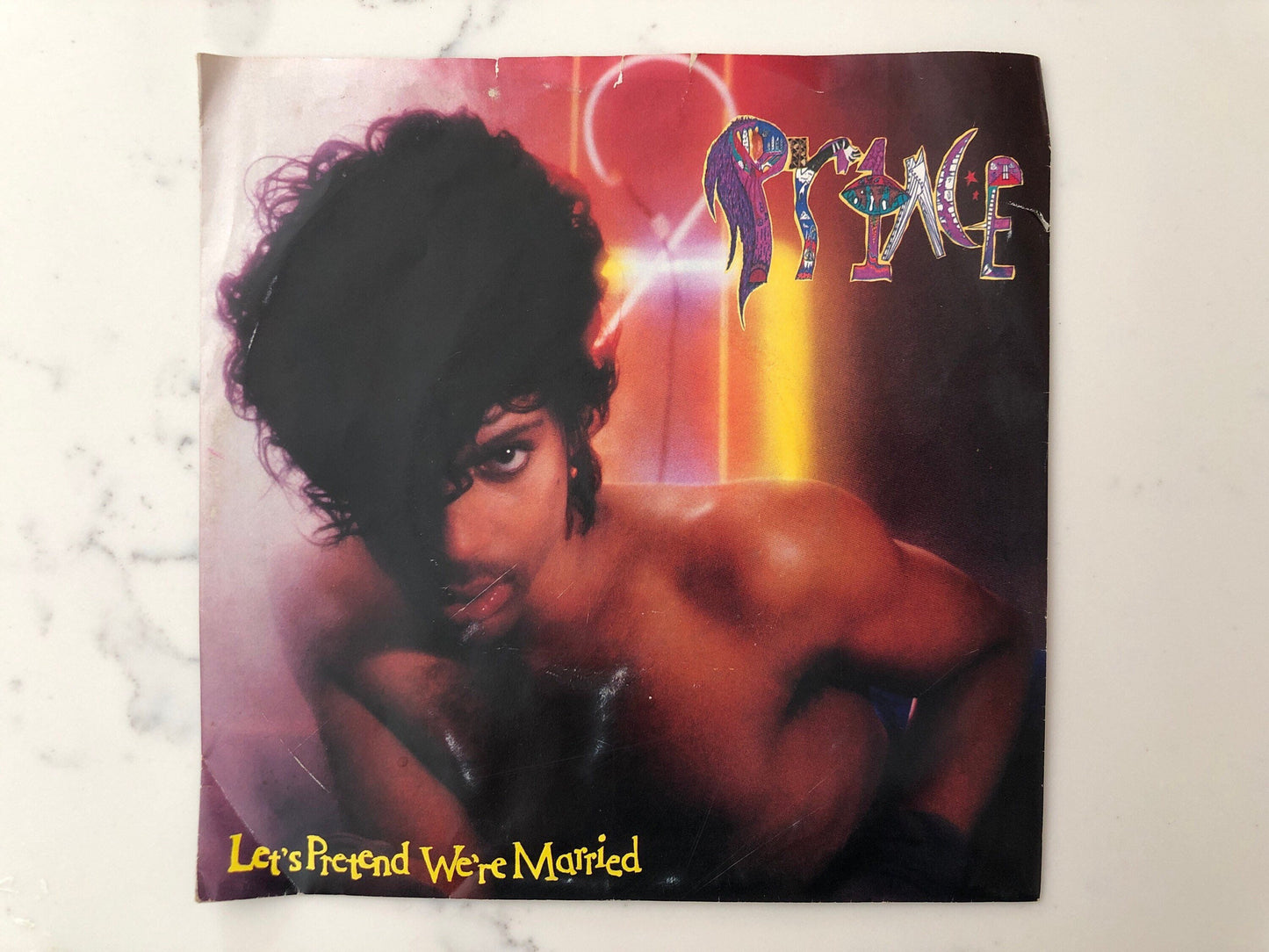 Prince and the Revolution, Let’s Pretend We’re Married, Irresistible Bitch, 7 inch, 1980’s Prince Singles, Vintage Prince Records
