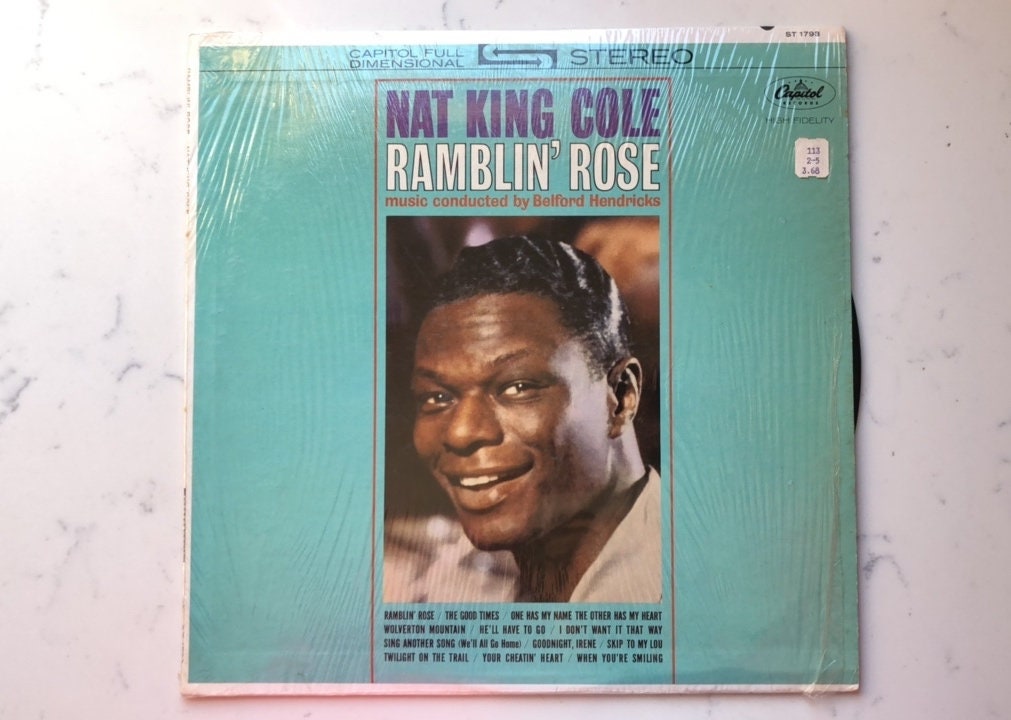Nat King Cole Record  | Ramblin' Rose | Vintage Vinyl | 1960's Jazz | Capitol Records ST 1793