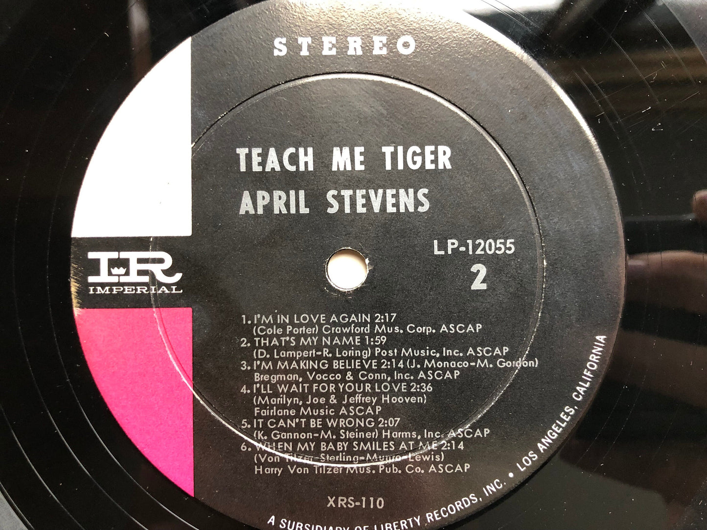 April Stevens Teach Me Tiger Vintage Jazz Records Imperial LP 12055 Vintage Vinyl 1960's Cheesecake Records Henri Rene