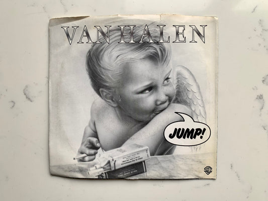 Van Halen Jump House of Pain Original Vintage 45 rpm 7" records Original 1984 Vintage Vinyl Warner Brothers  7-29384