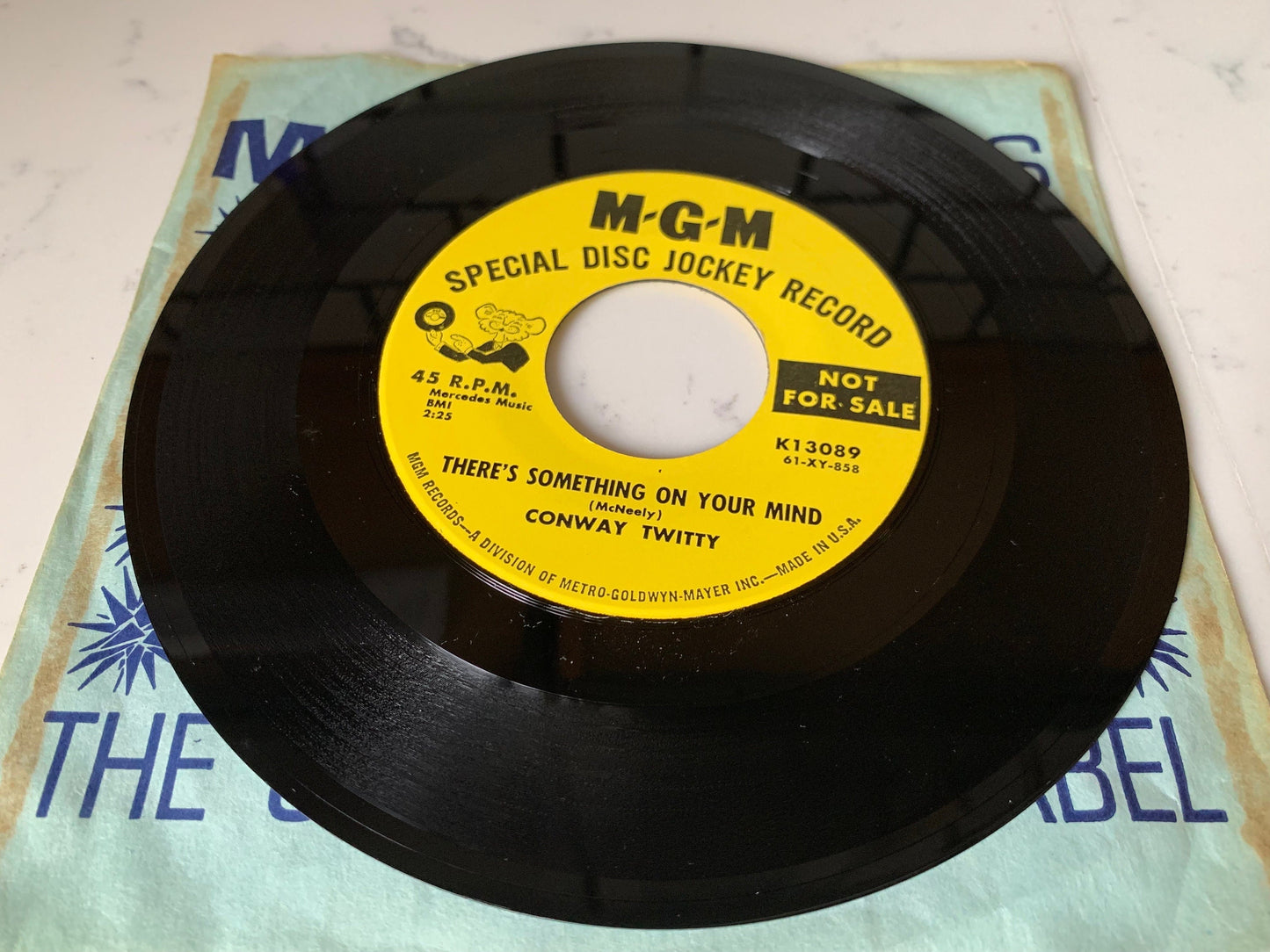 Conway Twitty Unchained Melody, There's something on your mind 1962 PROMO MGM Records – K 13089, Vintage Vinyl Country singles