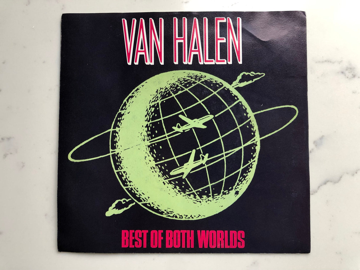 Van Halen Best of Both Worlds Original Vintage 45 rpm 7" records Original 1986 Vintage Vinyl Warner Brothers  7-28505