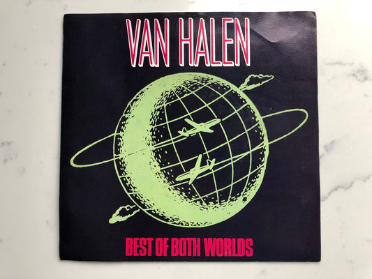 Van Halen Best of Both Worlds Original Vintage 45 rpm 7" records Original 1986 Vintage Vinyl Warner Brothers  7-28505