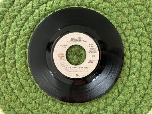 Van Halen And The Cradle Will Rock Stereo/MONO Promo Original Vintage 45 rpm 7" records Original 1980 Vintage Vinyl Warner Brothers WBS49501