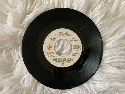 Van Halen Dance the Night Away Original Mono/Stereo Vintage 45 rpm 7" records Original 1979 Vintage Vinyl Warner Brothers WBS 8823
